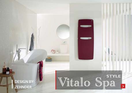 полотенцесушитель серии Vitalo Spa от Zehnder