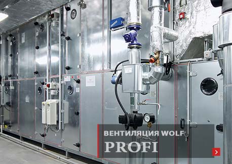 Вентиляционные установки кондиционеры Wolf GmbH - серии Profi.