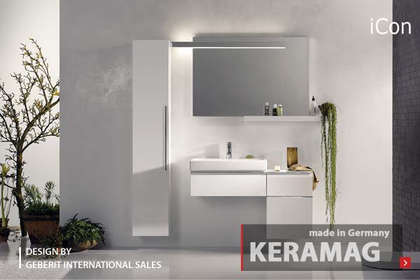 керамика и мебель для ванной в стиле keramag
