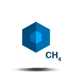 CH₄ -Метан.